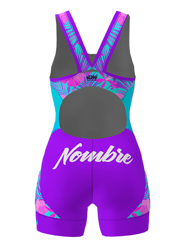 Trisuit PALM Bluish para Mujer - Tecnología y Elegancia para Competencia